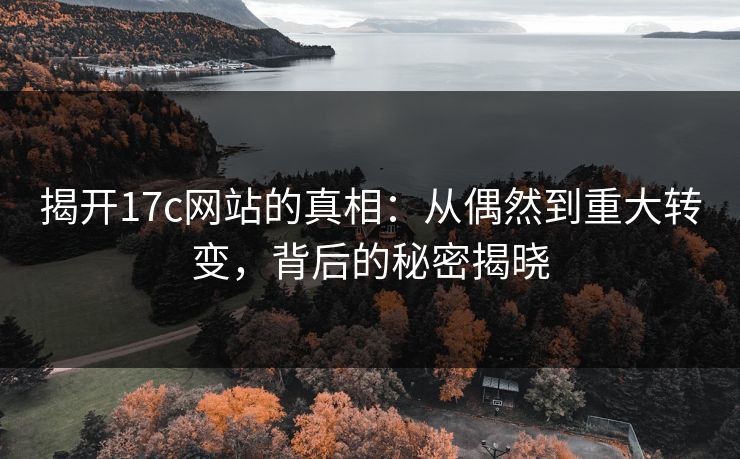揭开17c网站的真相：从偶然到重大转变，背后的秘密揭晓