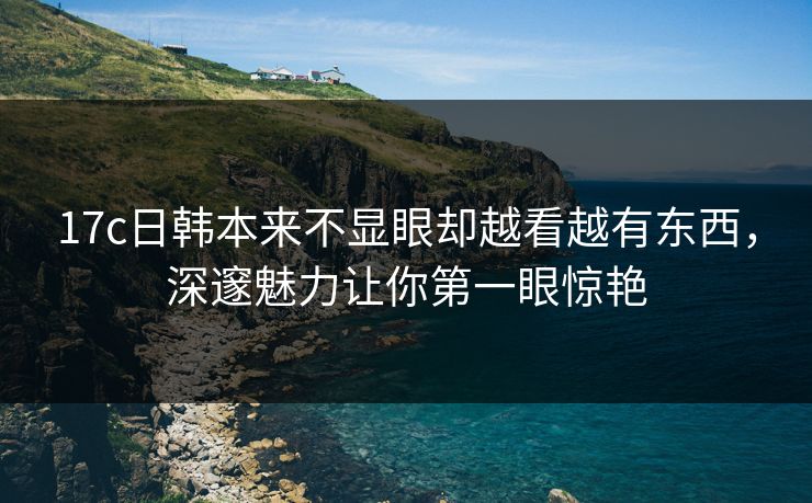 17c日韩本来不显眼却越看越有东西，深邃魅力让你第一眼惊艳